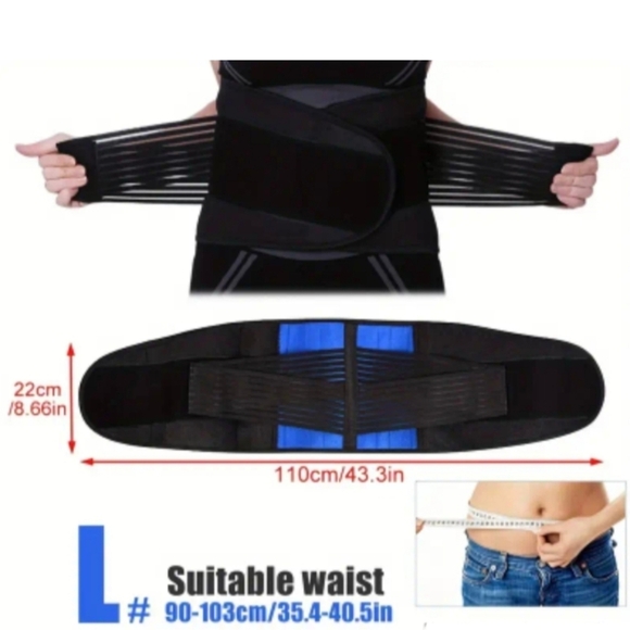 1pc Adjustable Double Pull Lumbar Support Belts - Picture 3 of 5